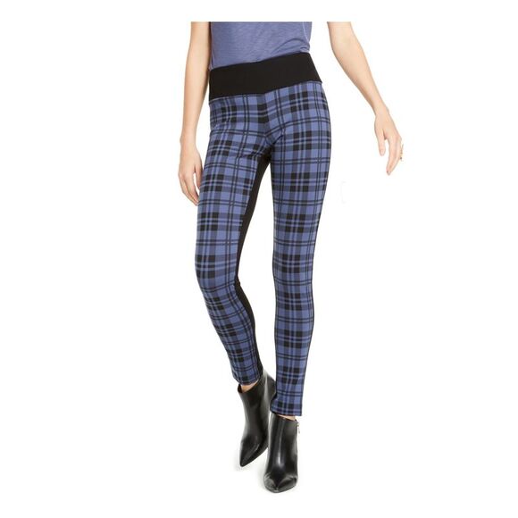 INC Pants - INC Womens Blue Plaid Skinny Pants 0